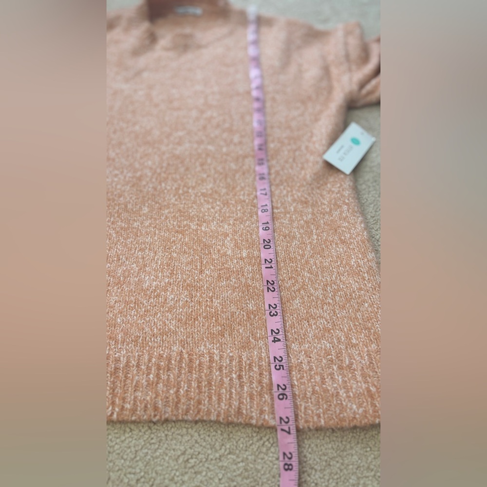 Pink Clover Coral Marled Crewneck Sweater | Size M - Picture 6 of 7